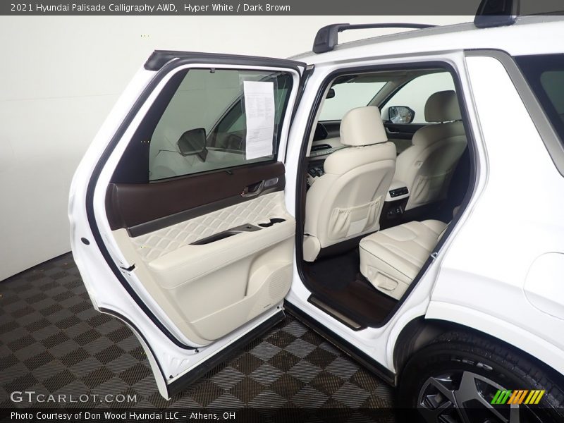 Hyper White / Dark Brown 2021 Hyundai Palisade Calligraphy AWD