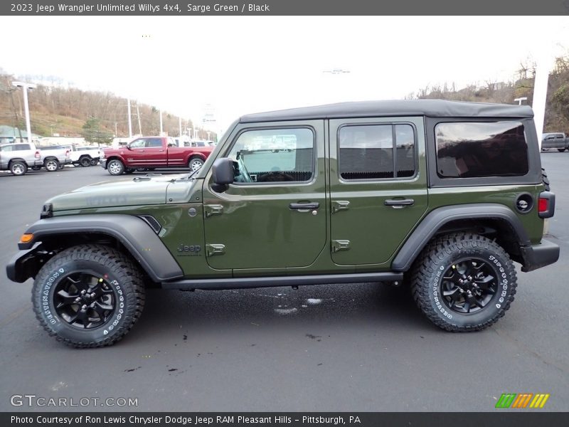 Sarge Green / Black 2023 Jeep Wrangler Unlimited Willys 4x4