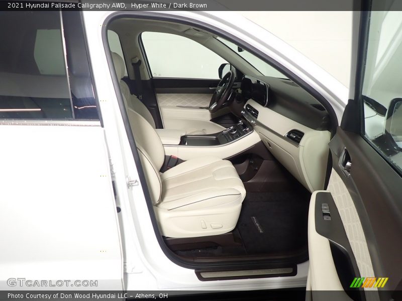 Hyper White / Dark Brown 2021 Hyundai Palisade Calligraphy AWD