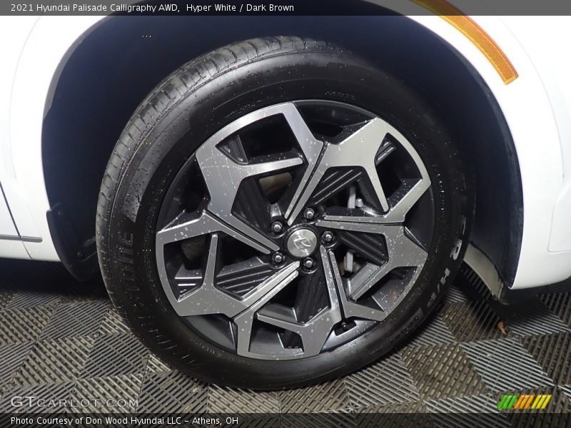 Hyper White / Dark Brown 2021 Hyundai Palisade Calligraphy AWD