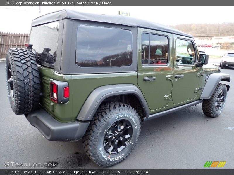 Sarge Green / Black 2023 Jeep Wrangler Unlimited Willys 4x4