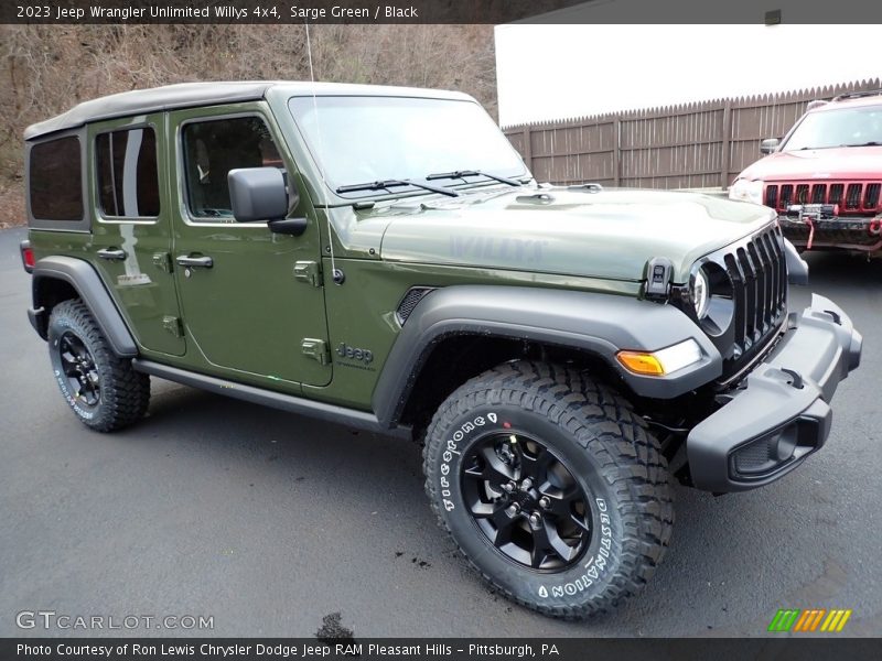 Sarge Green / Black 2023 Jeep Wrangler Unlimited Willys 4x4