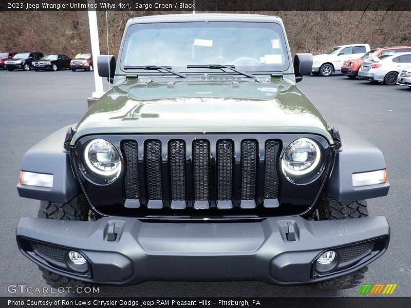 Sarge Green / Black 2023 Jeep Wrangler Unlimited Willys 4x4