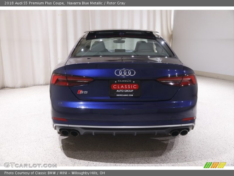 Navarra Blue Metallic / Rotor Gray 2018 Audi S5 Premium Plus Coupe