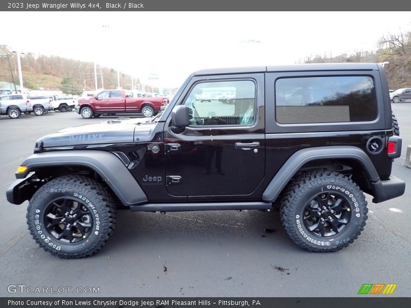 Black / Black 2023 Jeep Wrangler Willys 4x4