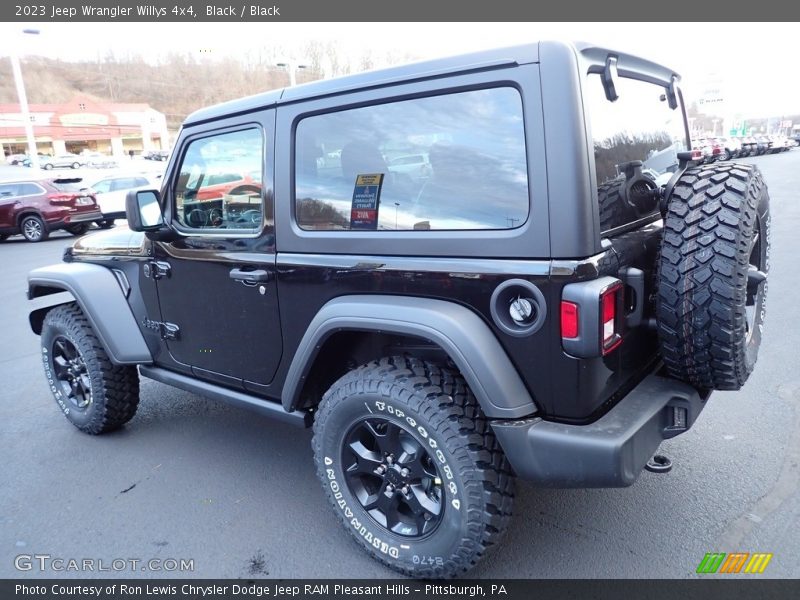 Black / Black 2023 Jeep Wrangler Willys 4x4