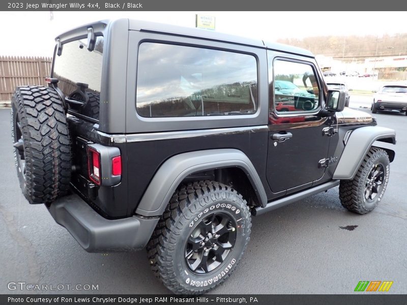 Black / Black 2023 Jeep Wrangler Willys 4x4