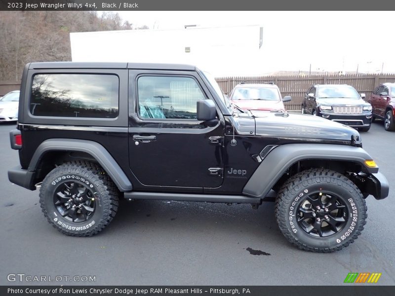 Black / Black 2023 Jeep Wrangler Willys 4x4