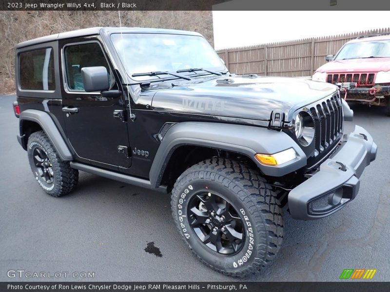 Black / Black 2023 Jeep Wrangler Willys 4x4
