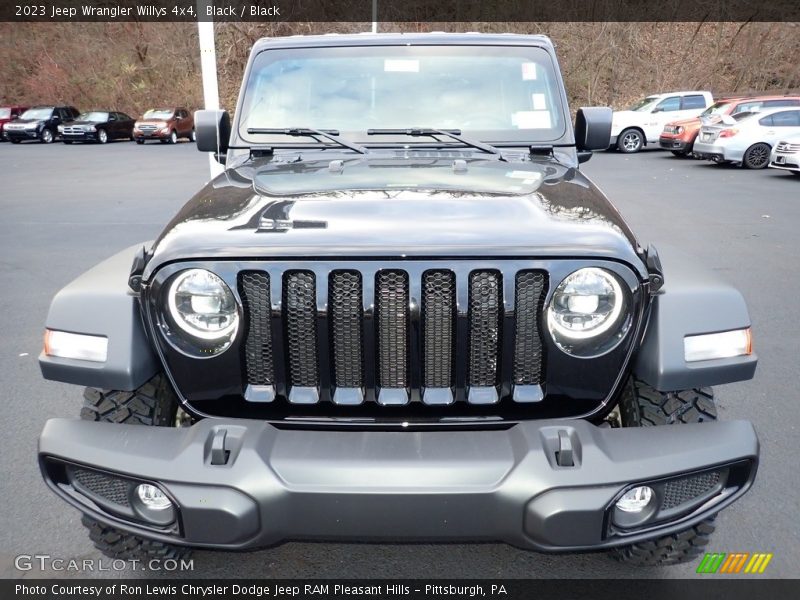 Black / Black 2023 Jeep Wrangler Willys 4x4