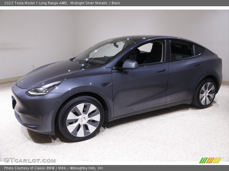 Midnight Silver Metallic / Black 2022 Tesla Model Y Long Range AWD
