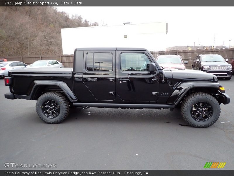 Black / Black 2023 Jeep Gladiator Sport 4x4