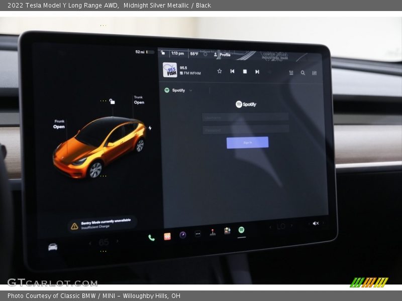 Midnight Silver Metallic / Black 2022 Tesla Model Y Long Range AWD