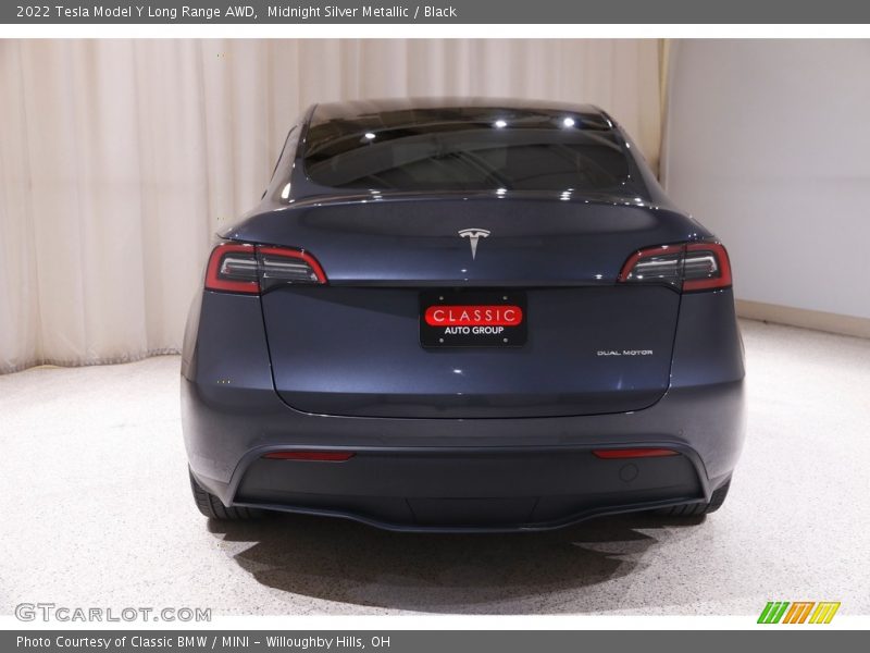 Midnight Silver Metallic / Black 2022 Tesla Model Y Long Range AWD
