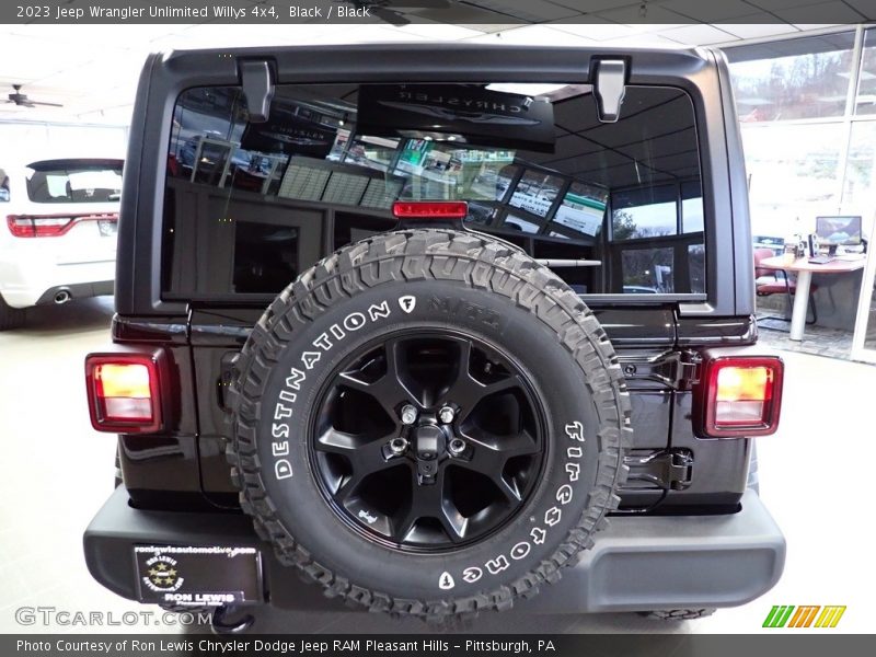 Black / Black 2023 Jeep Wrangler Unlimited Willys 4x4