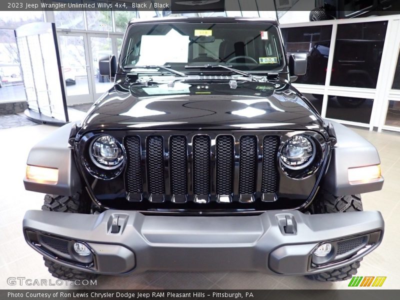 Black / Black 2023 Jeep Wrangler Unlimited Willys 4x4