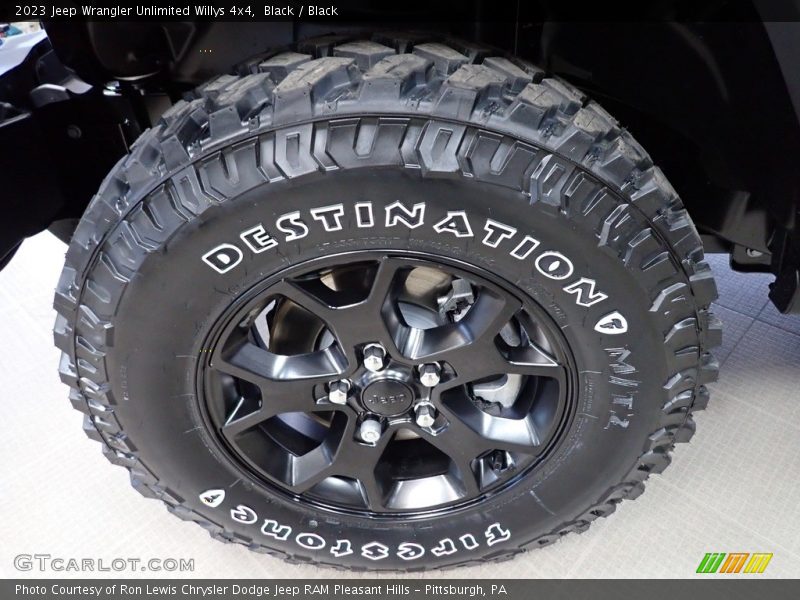 Black / Black 2023 Jeep Wrangler Unlimited Willys 4x4