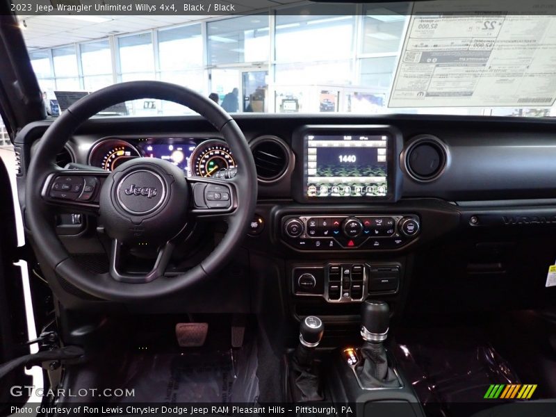 Black / Black 2023 Jeep Wrangler Unlimited Willys 4x4