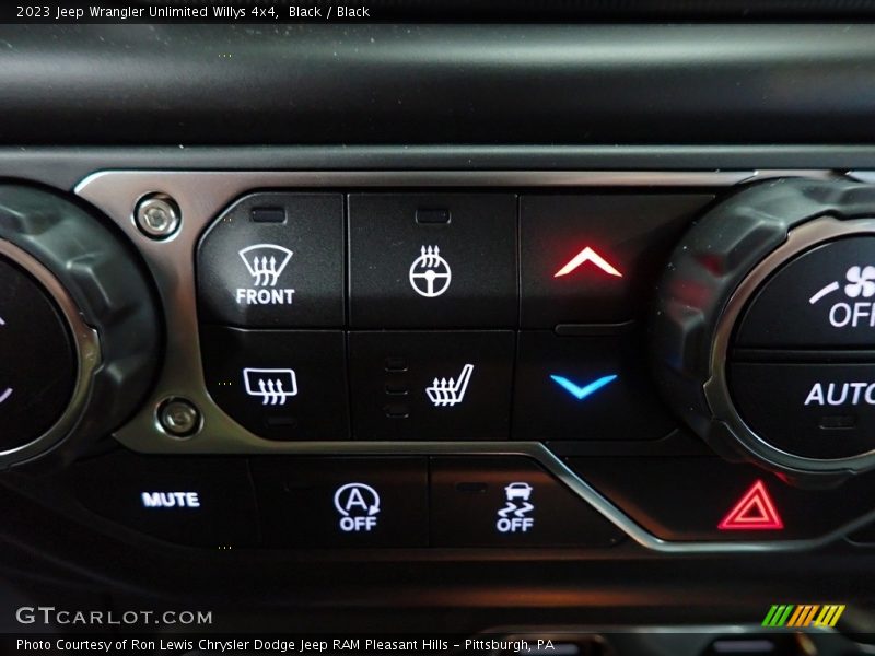 Black / Black 2023 Jeep Wrangler Unlimited Willys 4x4