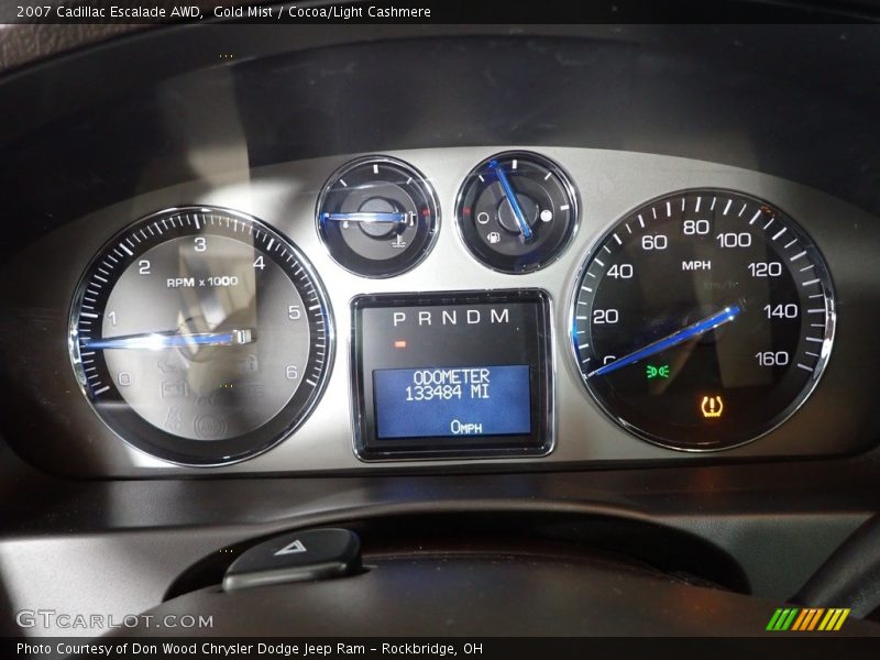 Gold Mist / Cocoa/Light Cashmere 2007 Cadillac Escalade AWD