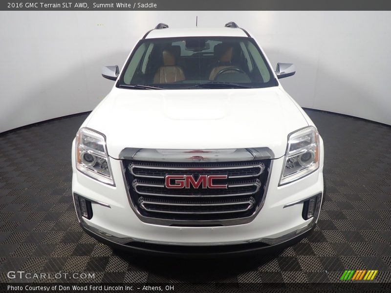 Summit White / Saddle 2016 GMC Terrain SLT AWD