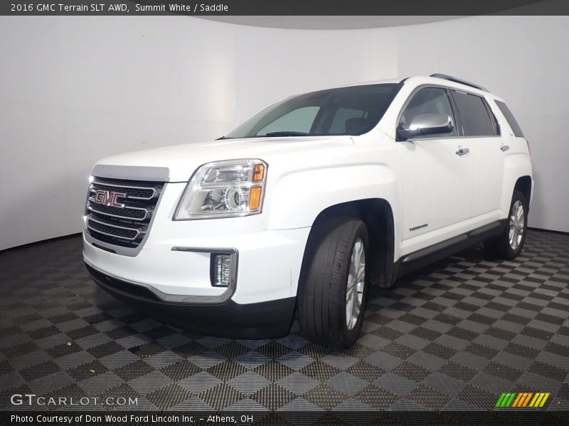 Summit White / Saddle 2016 GMC Terrain SLT AWD