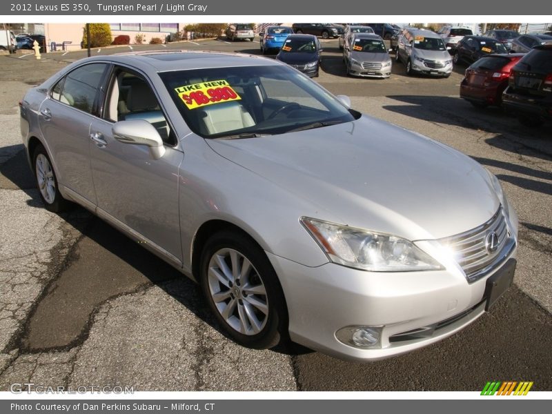 Tungsten Pearl / Light Gray 2012 Lexus ES 350