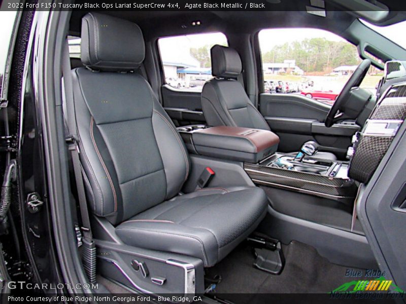 Front Seat of 2022 F150 Tuscany Black Ops Lariat SuperCrew 4x4