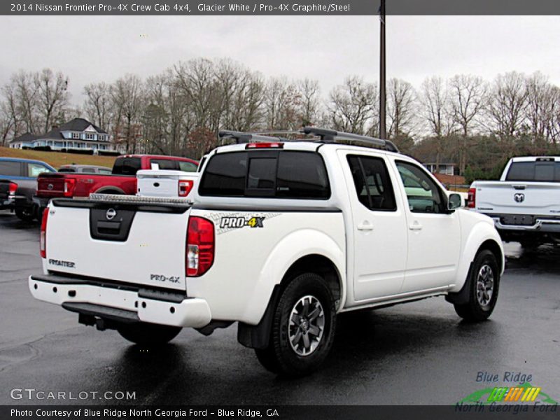 Glacier White / Pro-4X Graphite/Steel 2014 Nissan Frontier Pro-4X Crew Cab 4x4