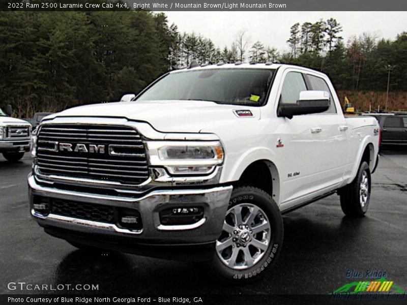 Bright White / Mountain Brown/Light Mountain Brown 2022 Ram 2500 Laramie Crew Cab 4x4