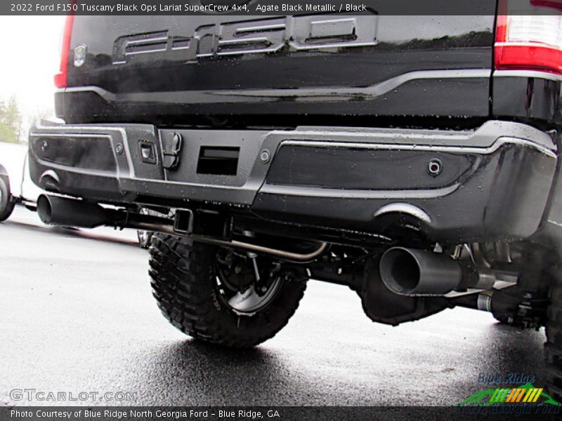 Exhaust of 2022 F150 Tuscany Black Ops Lariat SuperCrew 4x4