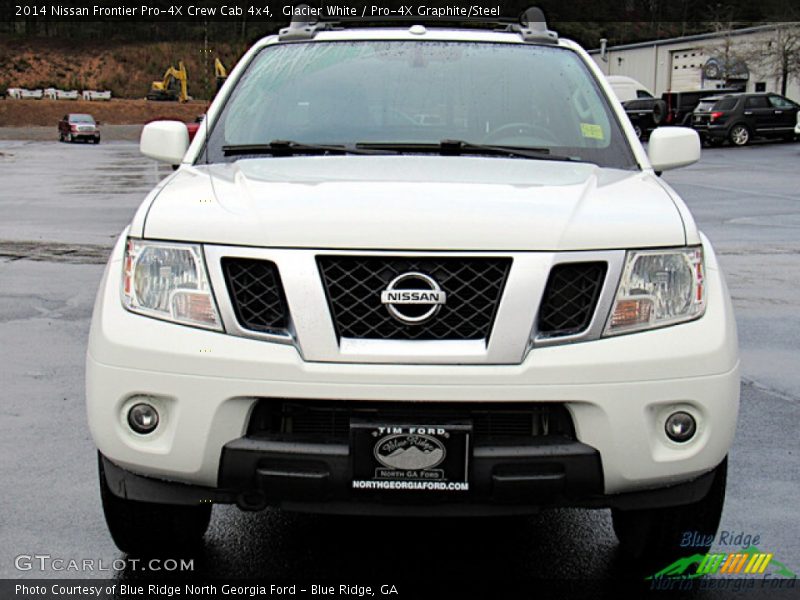 Glacier White / Pro-4X Graphite/Steel 2014 Nissan Frontier Pro-4X Crew Cab 4x4