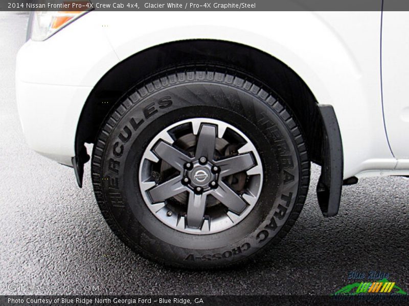 Glacier White / Pro-4X Graphite/Steel 2014 Nissan Frontier Pro-4X Crew Cab 4x4