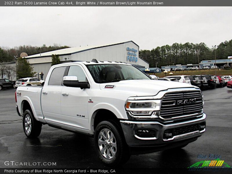Bright White / Mountain Brown/Light Mountain Brown 2022 Ram 2500 Laramie Crew Cab 4x4