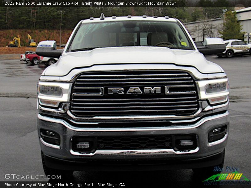 Bright White / Mountain Brown/Light Mountain Brown 2022 Ram 2500 Laramie Crew Cab 4x4