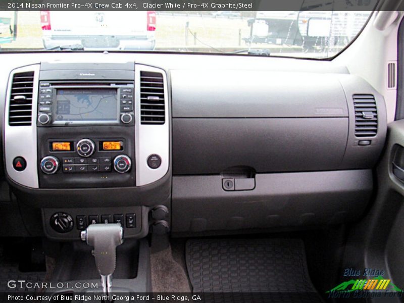 Glacier White / Pro-4X Graphite/Steel 2014 Nissan Frontier Pro-4X Crew Cab 4x4
