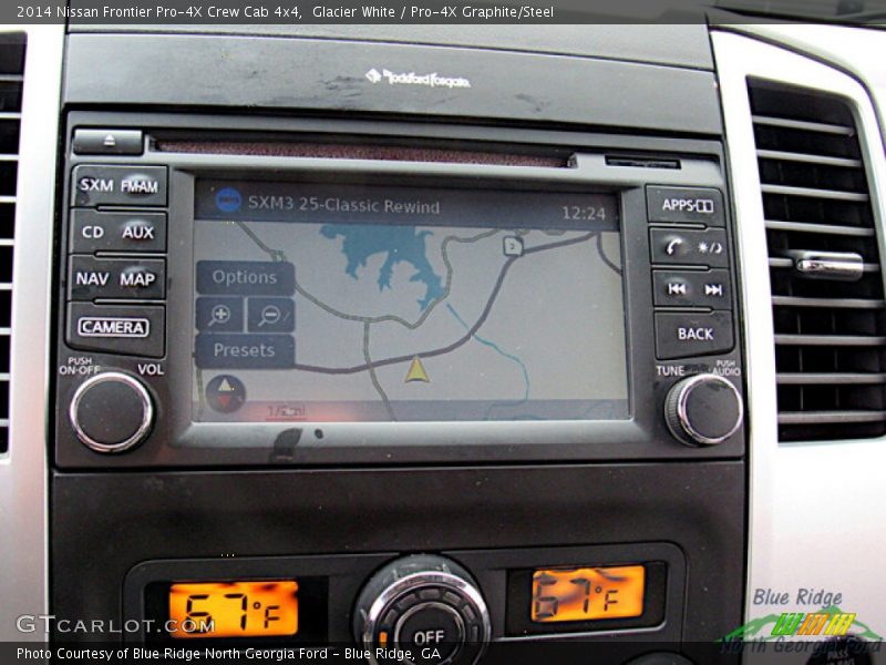 Glacier White / Pro-4X Graphite/Steel 2014 Nissan Frontier Pro-4X Crew Cab 4x4