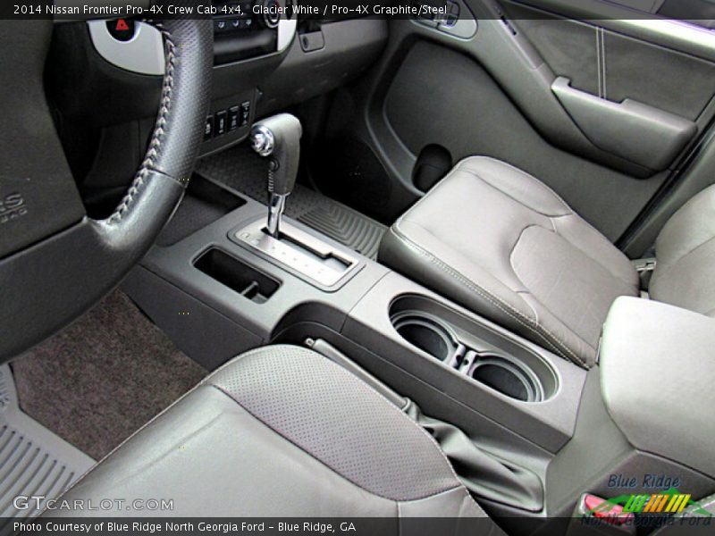 Glacier White / Pro-4X Graphite/Steel 2014 Nissan Frontier Pro-4X Crew Cab 4x4