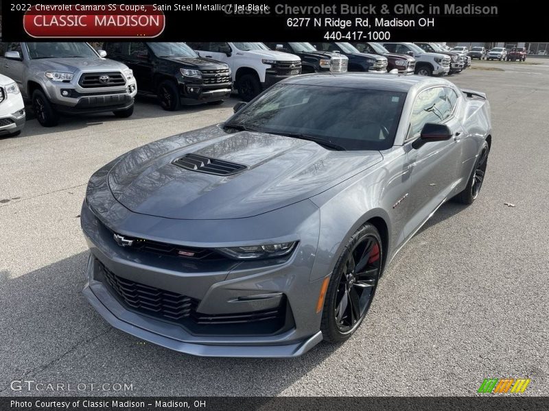 Satin Steel Metallic / Jet Black 2022 Chevrolet Camaro SS Coupe