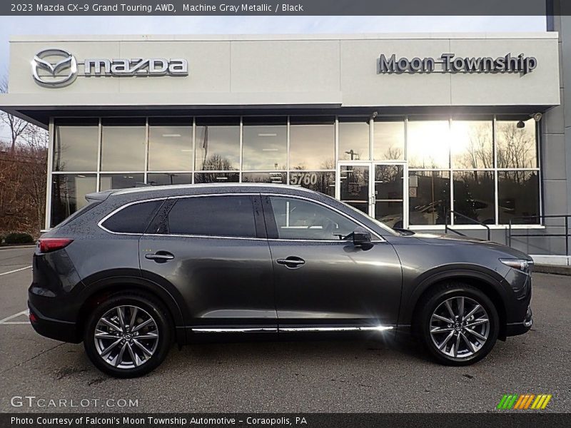 Machine Gray Metallic / Black 2023 Mazda CX-9 Grand Touring AWD