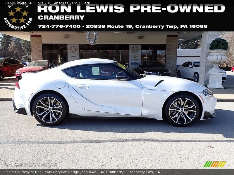 Absolute Zero / Black 2021 Toyota GR Supra 2.0