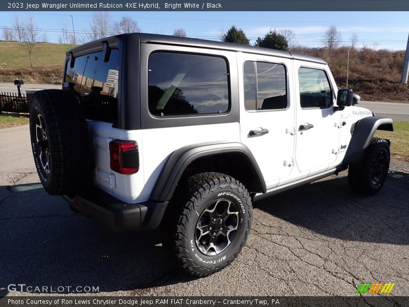 Bright White / Black 2023 Jeep Wrangler Unlimited Rubicon 4XE Hybrid