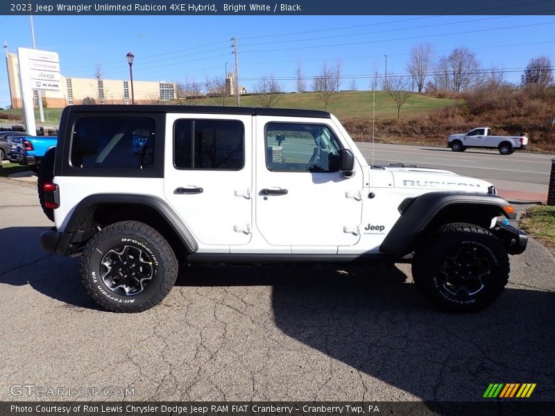 Bright White / Black 2023 Jeep Wrangler Unlimited Rubicon 4XE Hybrid