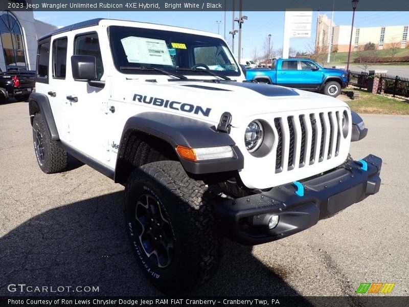 Bright White / Black 2023 Jeep Wrangler Unlimited Rubicon 4XE Hybrid