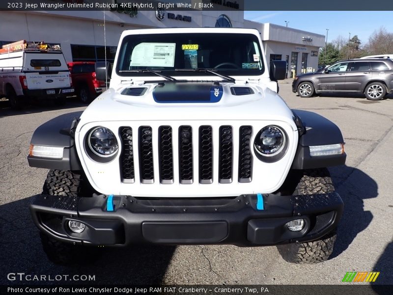 Bright White / Black 2023 Jeep Wrangler Unlimited Rubicon 4XE Hybrid