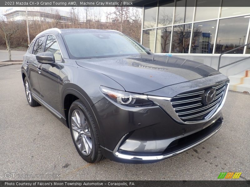 Machine Gray Metallic / Black 2023 Mazda CX-9 Grand Touring AWD