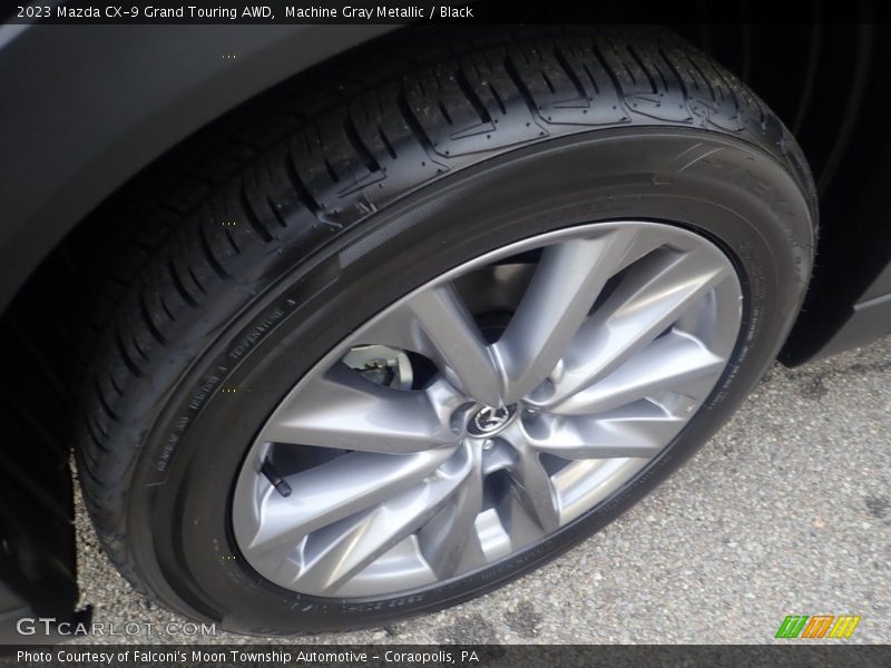 Machine Gray Metallic / Black 2023 Mazda CX-9 Grand Touring AWD