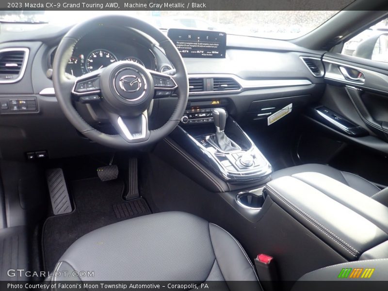 Machine Gray Metallic / Black 2023 Mazda CX-9 Grand Touring AWD