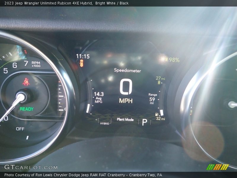 Bright White / Black 2023 Jeep Wrangler Unlimited Rubicon 4XE Hybrid