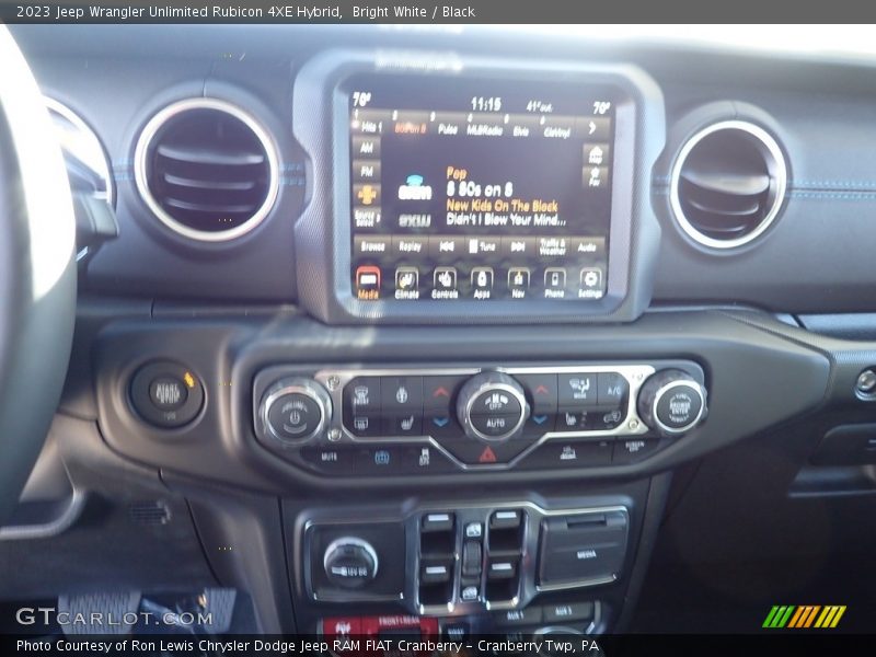 Bright White / Black 2023 Jeep Wrangler Unlimited Rubicon 4XE Hybrid